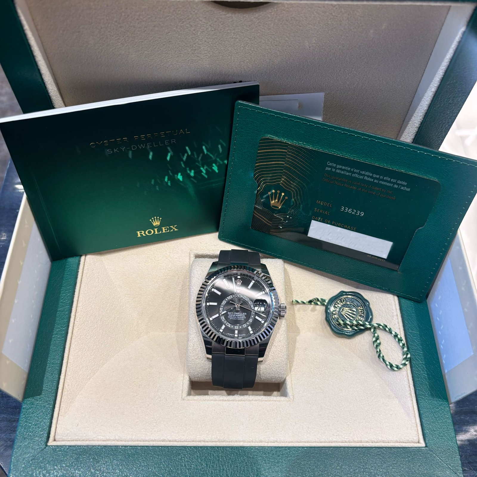 Rolex Sky-Dweller 336239 White Gold Black Dial (2025) - Image 9
