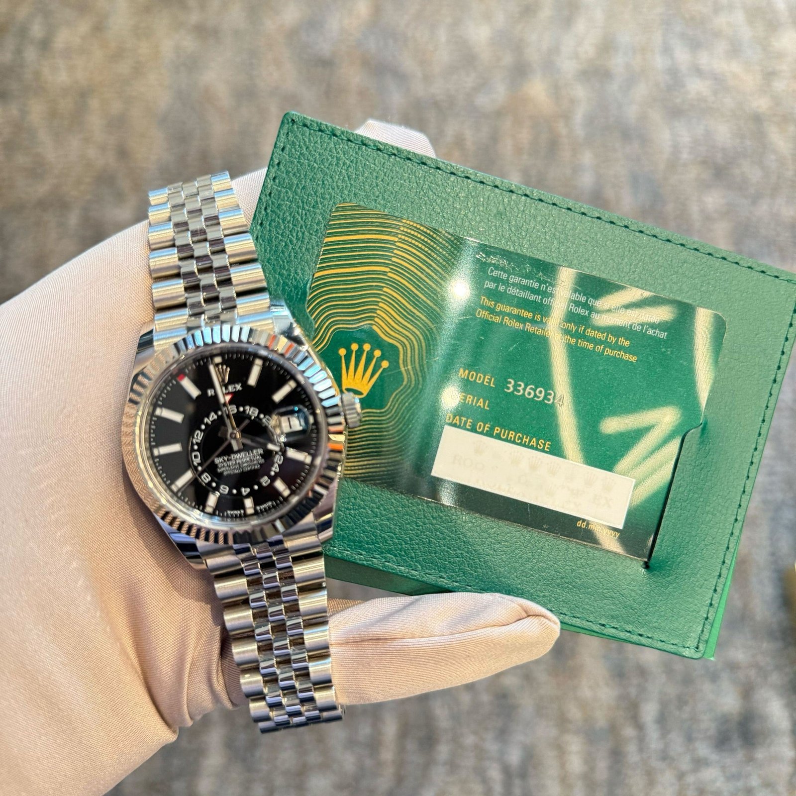 Rolex Sky-Dweller 336934 Stainless Steel Black Dial Jubilee (2025) - Image 11