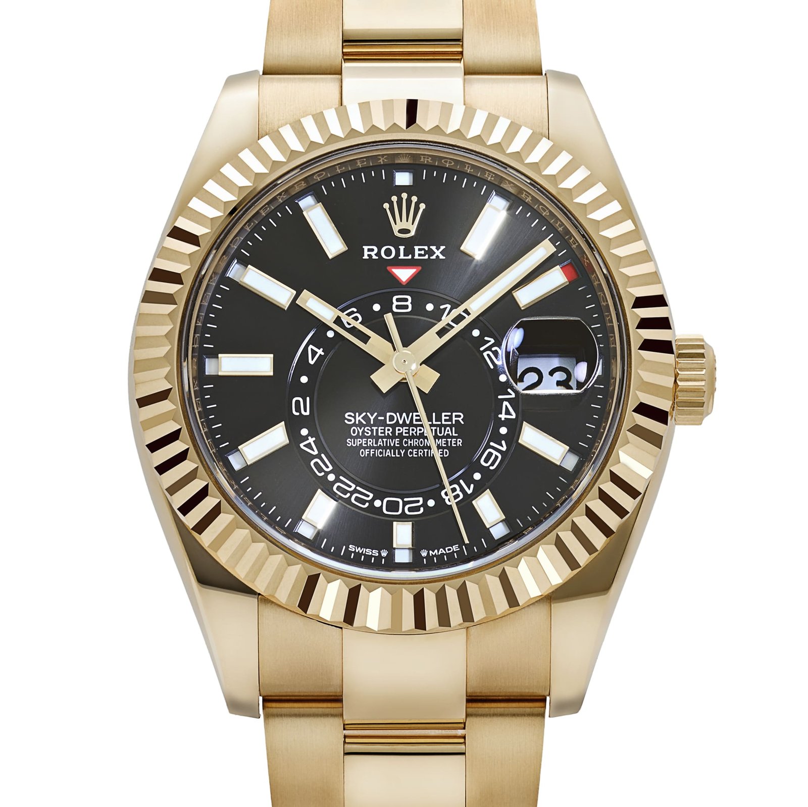 Rolex Sky-Dweller 336938 Yellow Gold Black Dial Oyster (2024) - Image 4