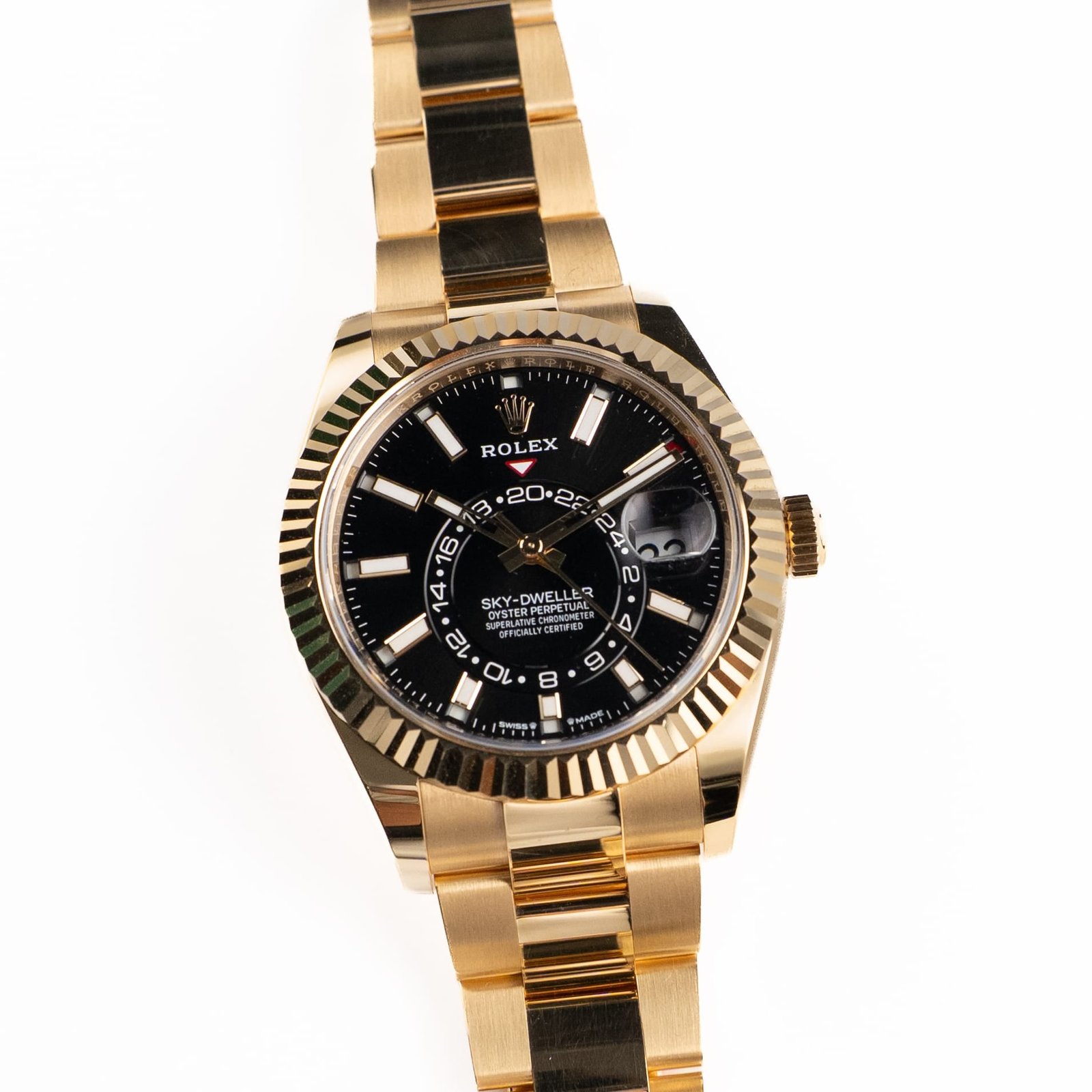 Rolex Sky-Dweller 336938 Yellow Gold Black Dial Oyster (2024) - Image 5