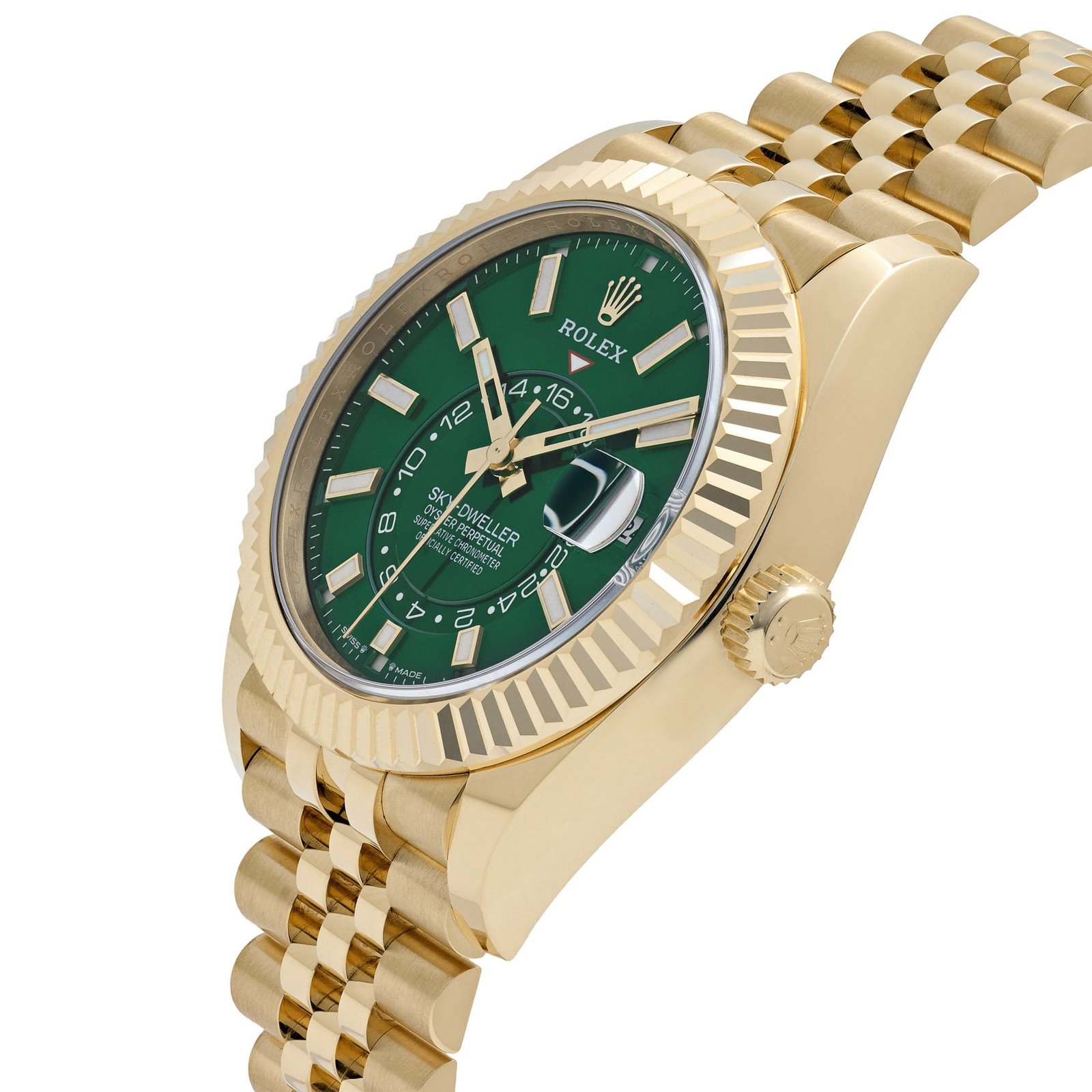 Rolex Sky-Dweller 336938 Yellow Gold Bright Green Dial Jubilee (2025) - Image 5