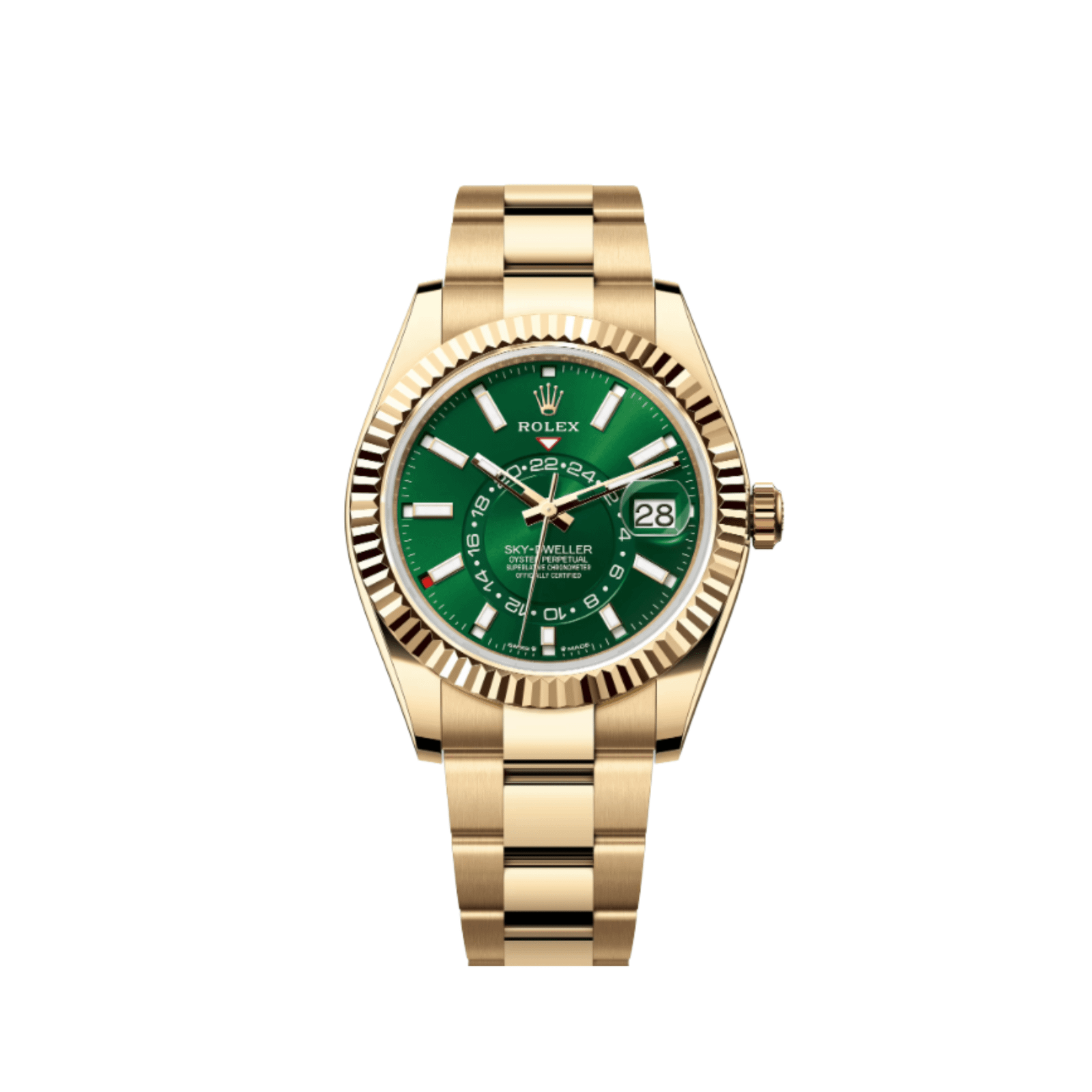 Rolex Sky-Dweller 336938 Yellow Gold Bright Green Dial Oyster (2025)