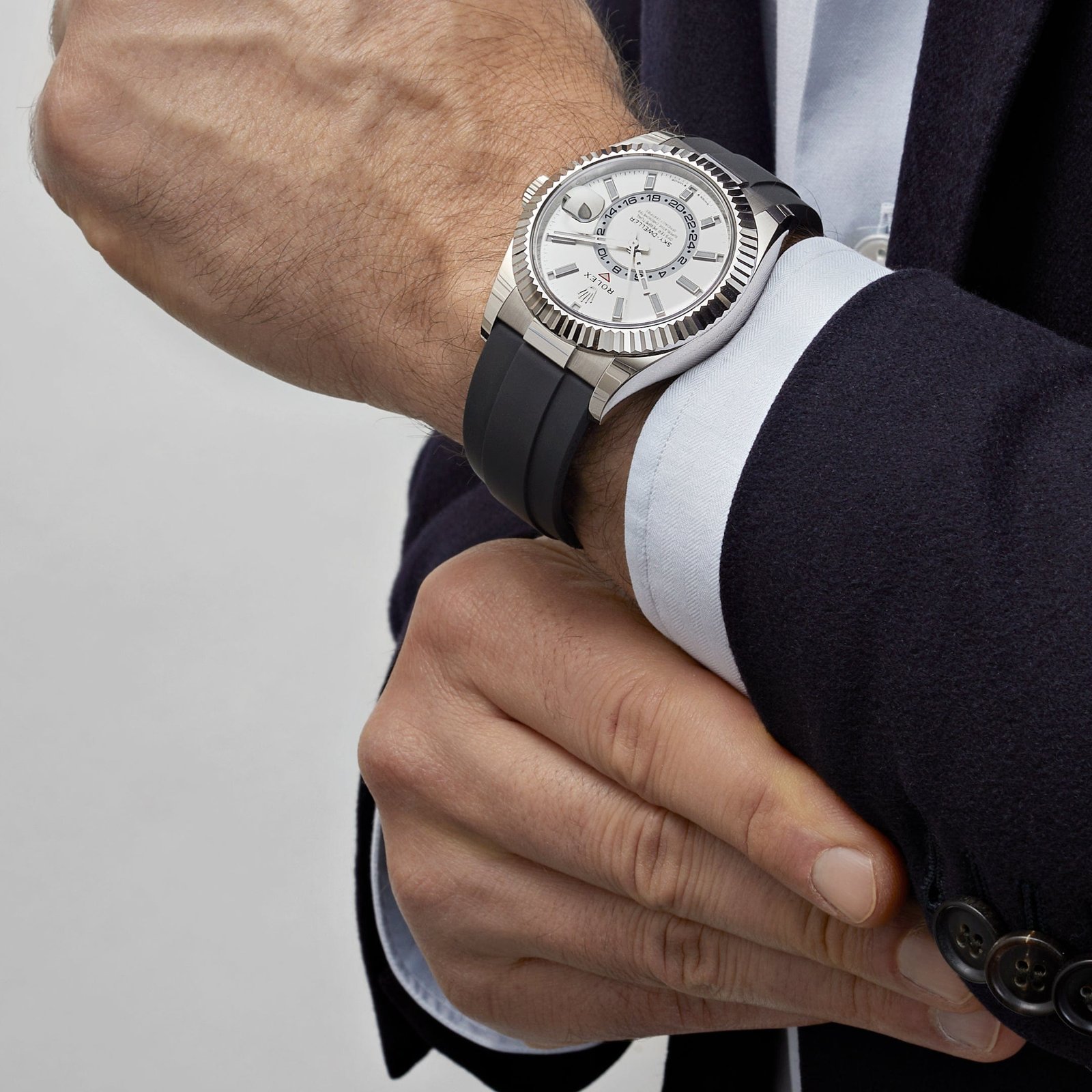 Rolex Sky-Dweller 336239 White Gold White Dial Oysterflex (2026) - Image 2