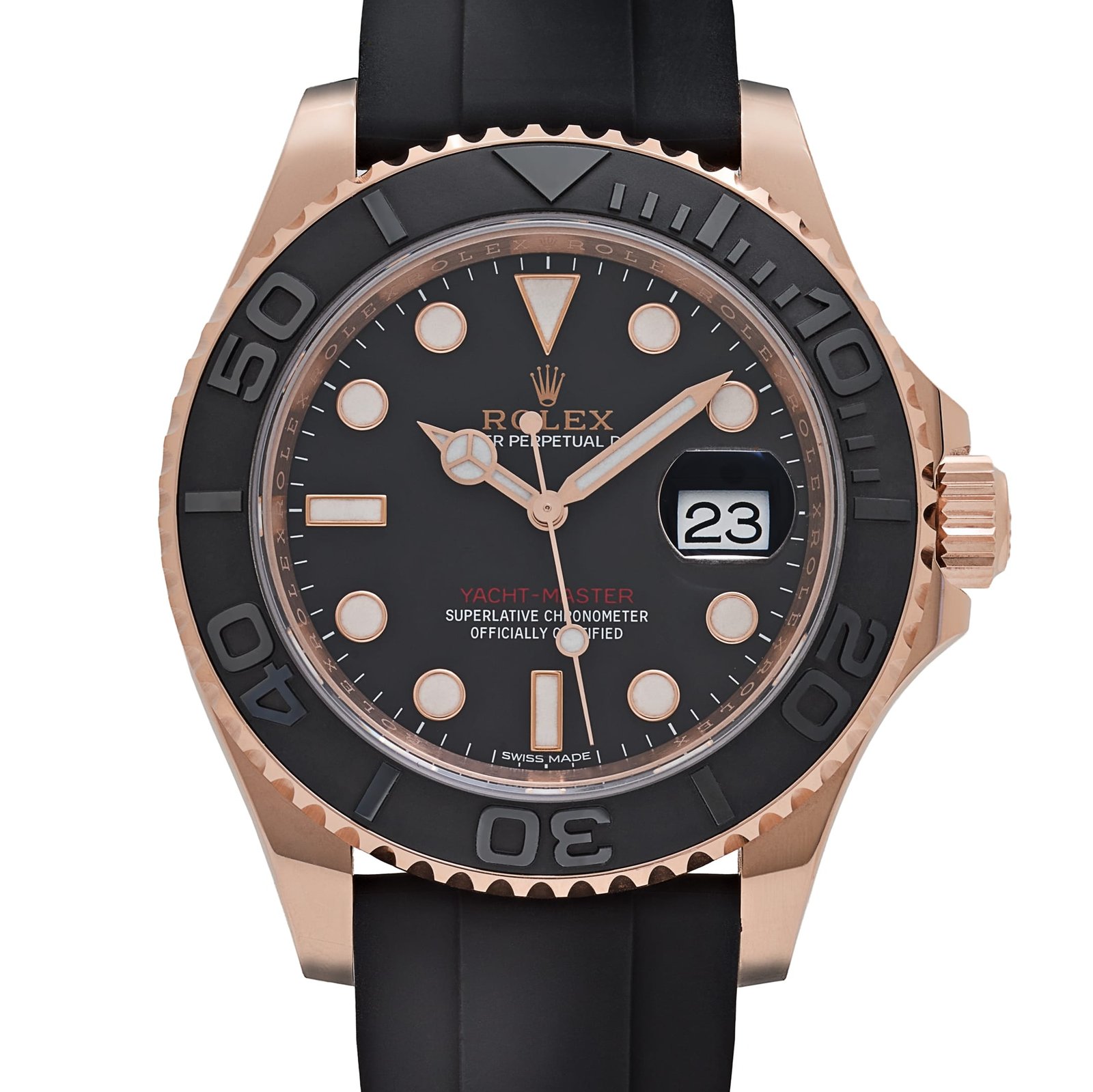 Rolex Yacht-Master 40 116655 Rose Gold Black Dial - Image 4