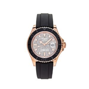 Rolex Yacht-Master 40 116655 Rose Gold Pave Diamond Dial